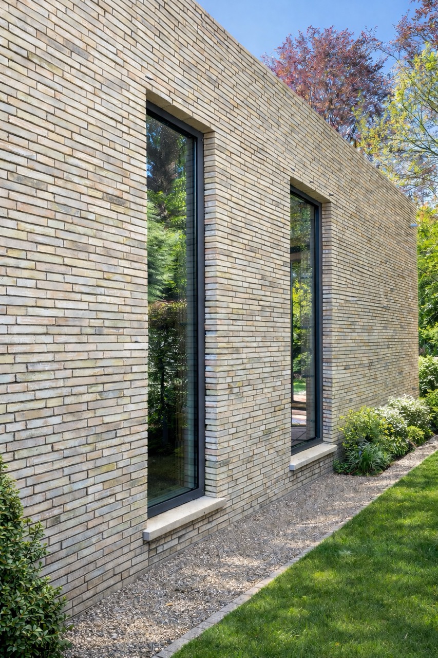 Aluminium ramen voor moderne woning in Schilde