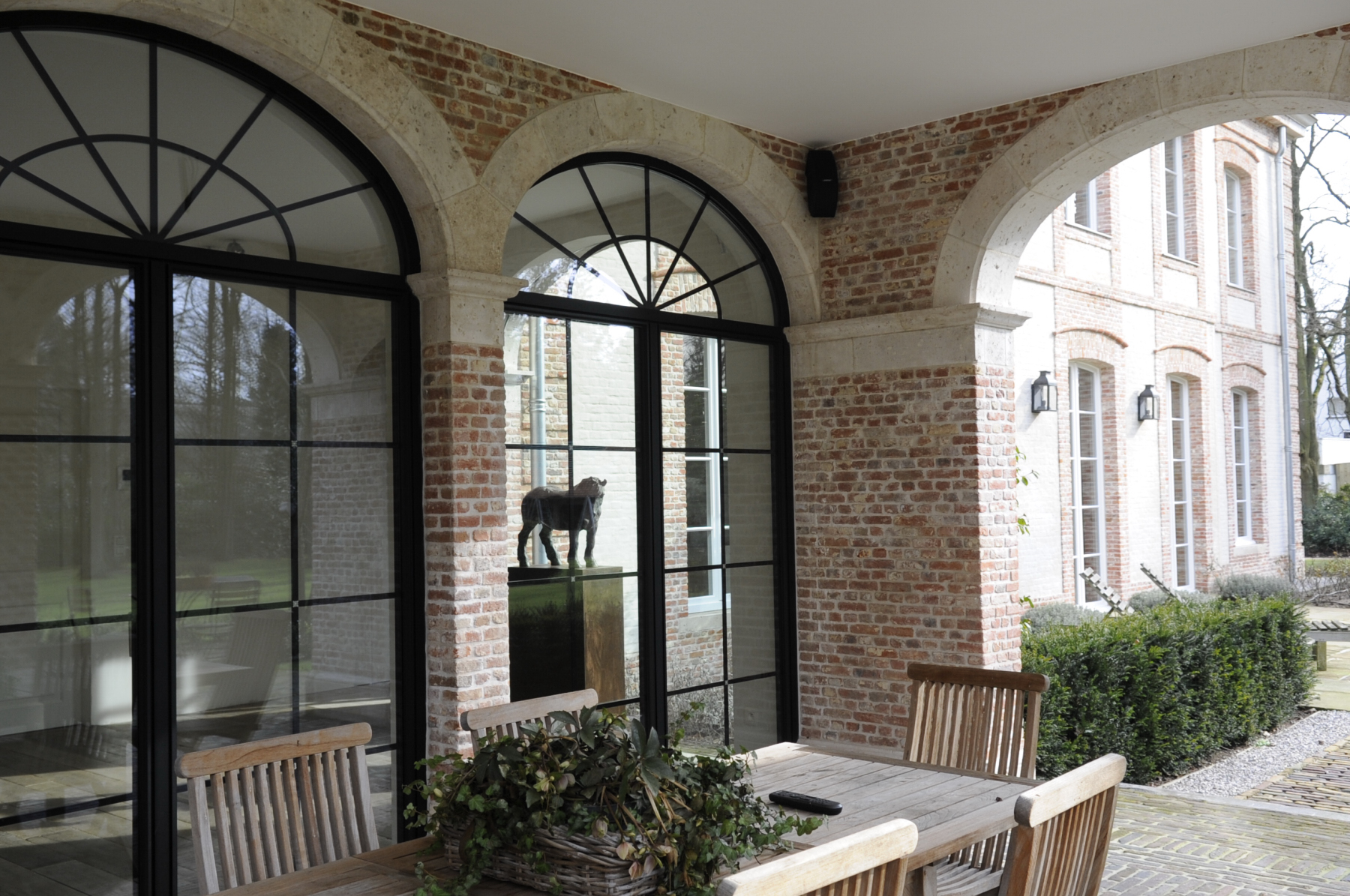 Aluminium ramen voor villa in Schilde