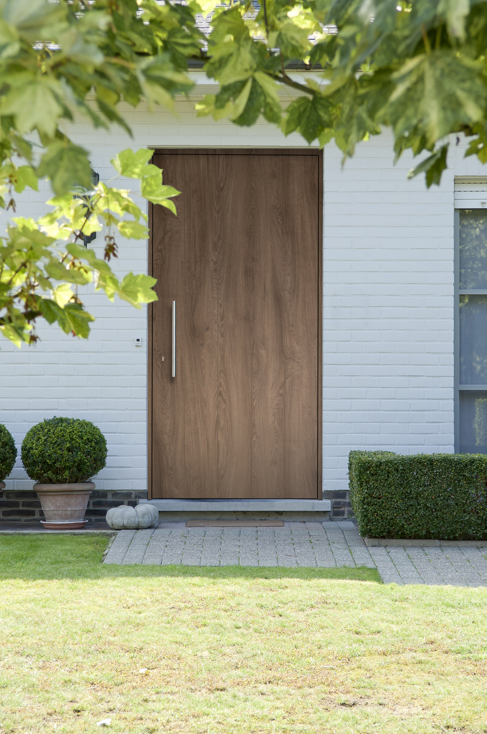 PVC voordeur in houtlook zonder onderhoud 