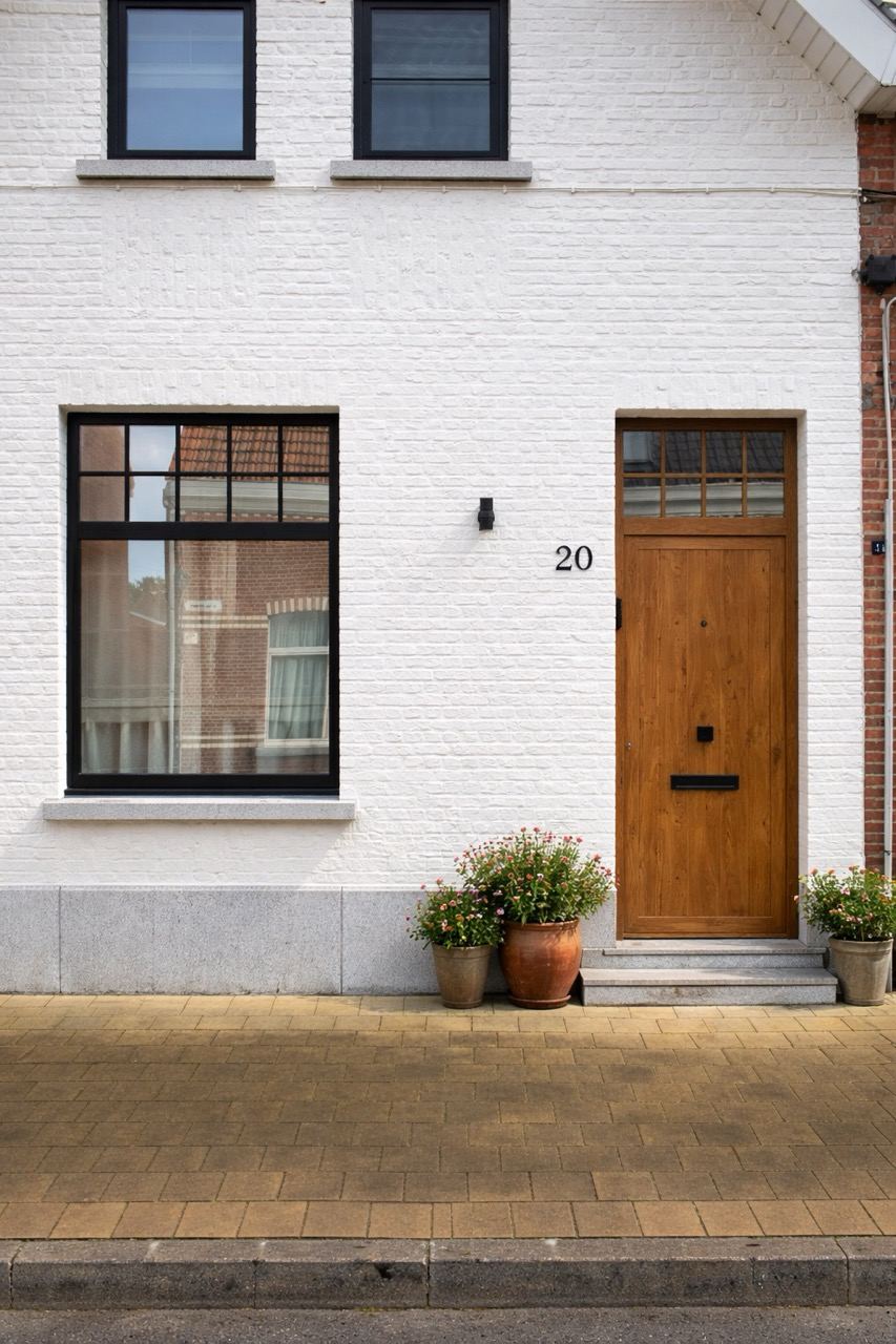 PVC houtlook deur in Schilde  — PVC deuren project