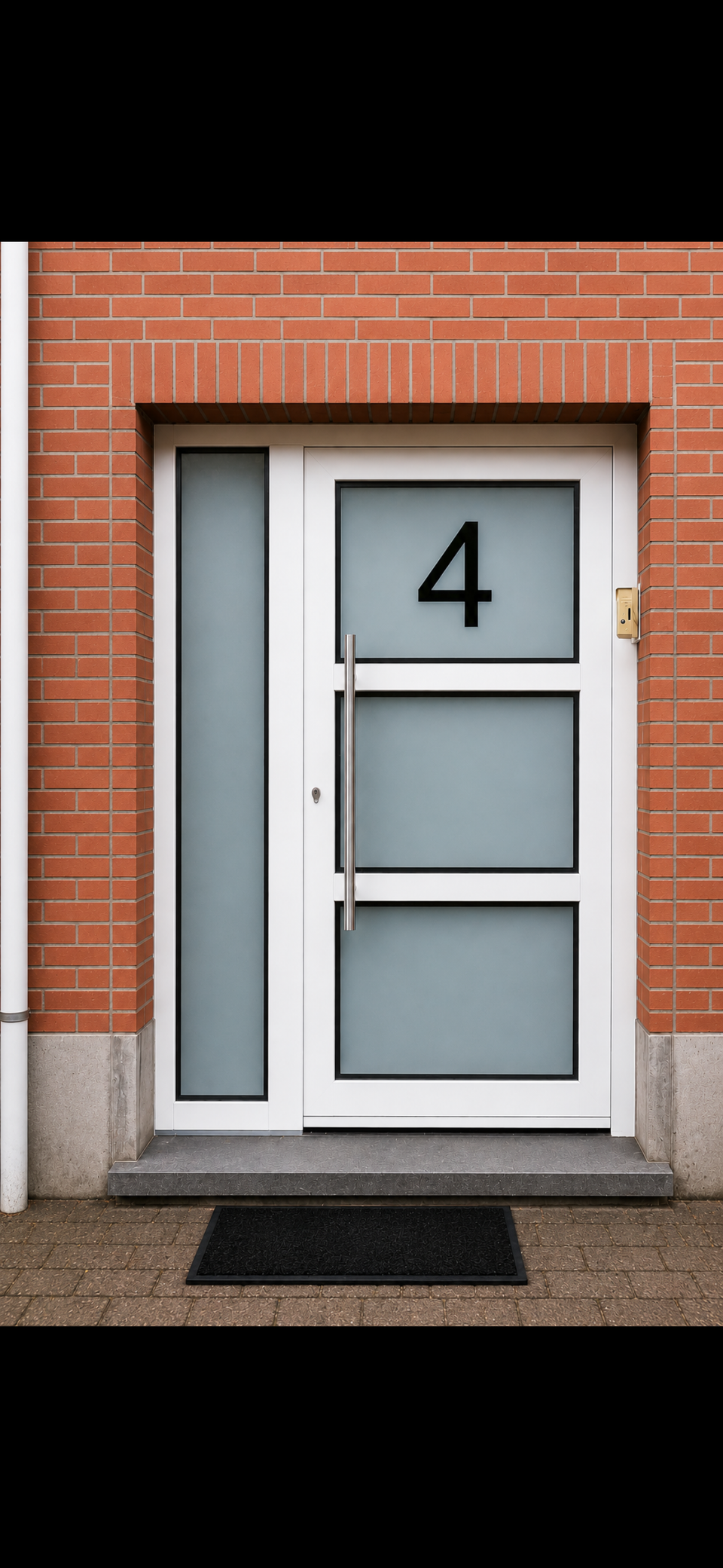 Witte PVC voordeur in Schoten — deuren project